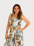 SPAGHETTI STRAP LONG PANT ROMPER JUMP SUIT WITH POCKET - J103